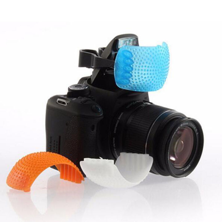 【High-quality】 3 Color Pop up Flash Diffuser For canon 500d 600d 700d ...