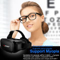 3D VR Headset Smart Virtual Reality Glasses Helmet Viar Android Lenses with Controllers Binoculars.