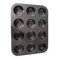 Mould Tray Cake mold 12 Cups Carbon steel. 