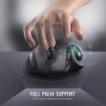 HXSJ Rechargeable Trackball Mouse BT+2.4G Dual Mode Mouse for PC Mac Computer Laptop Tablet Gamer Mause. 