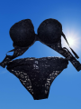 Women Push Up Underwire Bra and Panty Set / / Comfortable foam Soft Cup net Bra // Panty For Women.