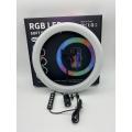 CPYP 14 inch MJ36 RGB soft ring light Circle Photography Lighting 16 colour Led RGB Ring Light with Phone Tripod Stand. 