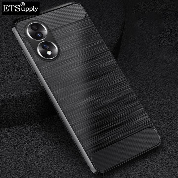 Phone Case Honor 90 Pro Carbon Fiber Protective TPU Silicone Back Cover for Honor90 Pro Drawing Process Soft Phone Cover Casing