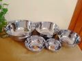 5-Piece Stainless Steel Bowl Set - This Set Includes Five Stainless Steel Bowls With A New Design And Non-Slip Feature. 