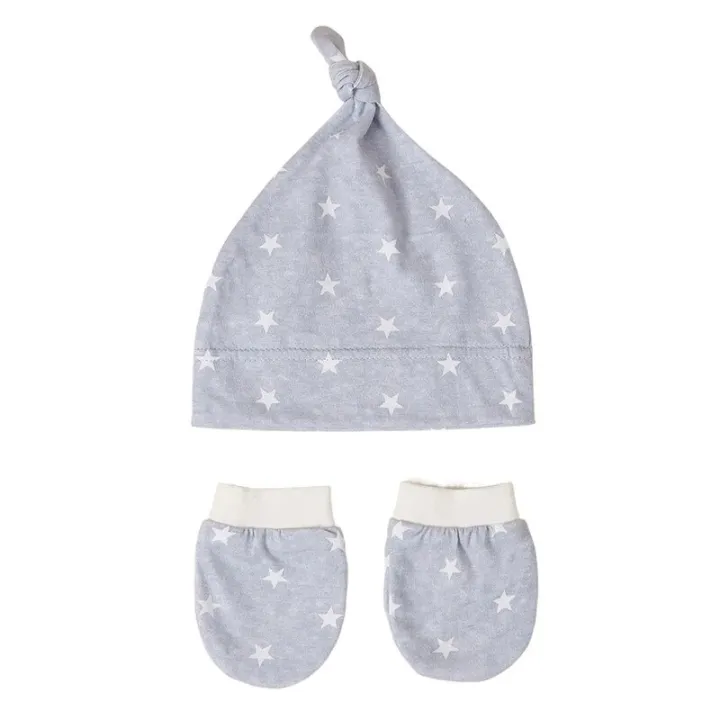 Cute%20Cartoon%20Newborn%20Baby%20Cotton%20Beanies%20Hat%20and%20Mittens%20Set%20Baby%20Newborn%20Accessories%20-%20Image%202