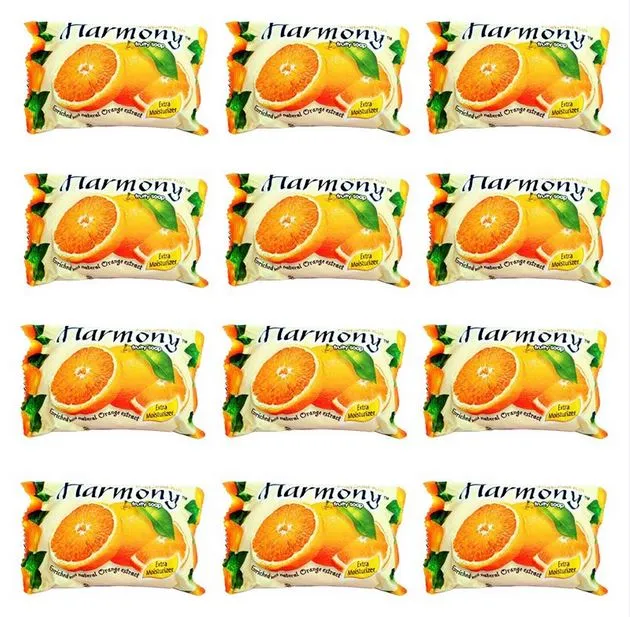 Harmony Fruity Orange Soap – 45gm (Combo Pack 12 Pieces) | Daraz.com.bd