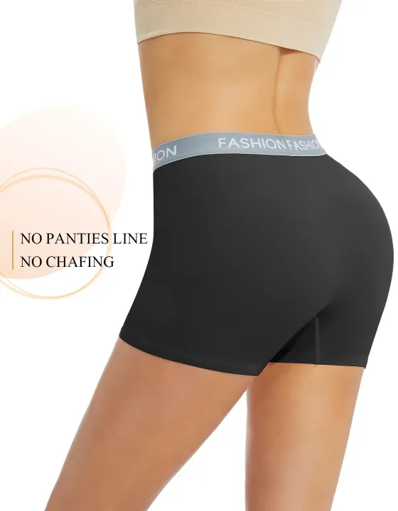 Women's%20Boxer%20Briefs%20Cotton%20Boyshorts%20Panties%20Seamless%20Safety%20Short%20Pants%20Summer%20Comfort%20Anti%20Chafing%20Underwear%20No%20Rolling%20-%20Image%203