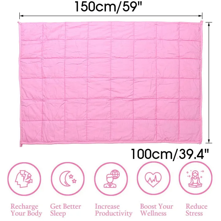 US%2040''x60''%20Pink%20Weighted%20Blanket%2010/15/20lbs%20Heavy%20Sensory%20Insomnia%20Anxiety%20-%20Image%207