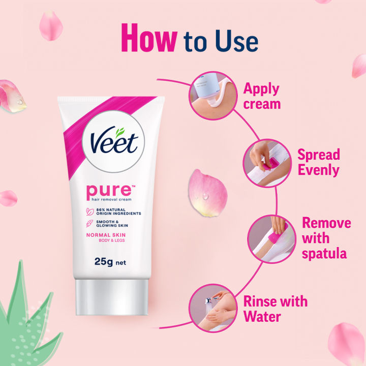 Veet%2025gm%20x%202,%20Normal%20Skin%20Hair%20Removal%20Cream%20for%20Body%20&%20Legs,%20Freshest%20Smell%20with%20Cucumber%20Extract%20Leaves%20Skin%20Feeling%20Smooth,%20Moisturized%20&%20Visibly%20Glowing,%20Dermatologically%20Tested%20-%20Image%205
