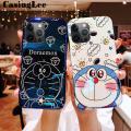 Casinglee For iphone 12 Pro Max Case Cute Doraemon Shockproof Cartoon Design Couple Full Protection Back Cover iphone12 Pro Max Phone case cover. 