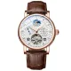 Men Mechanical Watch Automatic Tourbillon Hollow Waterproof Multi-function Compass Watch. 