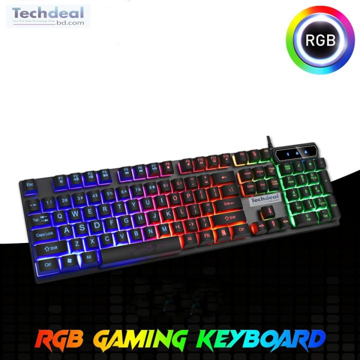 Led Backlight Rgb Pro Gaming Keyboard - Illuminate Your Gaming Setup With Vivid Colors