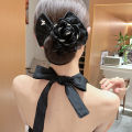 Fashion Fabric Flower Hair Claw for Lady Elegant Women Banana Hair Clips for Women Hair Accessories.