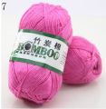 High quality soft and smooth natural bamboo cotton hand woven yarn, baby cotton crochet knitted fabric. 