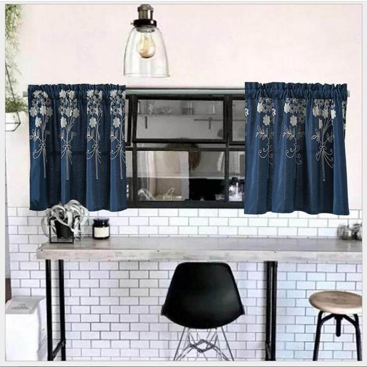 1%20Panel%20Floral%20Blackout%20Half%20Window%20Covering%20Cafe%20Curtains%20Short%20Tier%20Curtains%20Drapes%20for%20Kitchen%20-%20Image%204