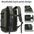 Vacpack Vacuum Compression Backpack Airback with Pump Men Waterproof Expandable Carry On Travel Backpack 17 inch Laptop Backpack.
