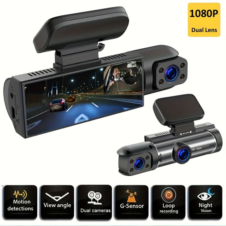 Motion Detection Car Dashcam 170 Degree Wide Angle Camera Dash Cam 3.16 Inch Screen Front Car 1080p Black Box Loop Record Cars