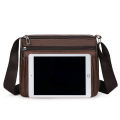 PU horizontal men's shoulder bag, crossbody business commuter men's bag, autumn new casual men's work bag.