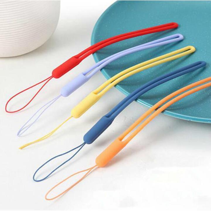 Silicone Hand Wrist Lanyard Strap For Mp3 USB Flash Drive key Keychain ID  Badge Holder Mobile Phone Strap- 2PCS