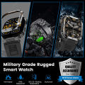Outdoor Smart Watch Men 400mAh Large Battery Fitness Tracker Heart Rate IP67 Waterproof Bluetooth Call Sport Military Smartwatch.