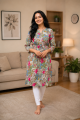 Stripe Design Cotton Kurti For Women A Comfortable Elegant Everyday Casual Wear Outfit Design Piece Now. 