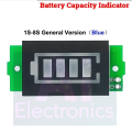 1S 4S 8S Single 3.7V Lithium Battery Capacity Indicator Module 4.2V Blue Display Electric Vehicle Battery Power Tester Li-ion. 