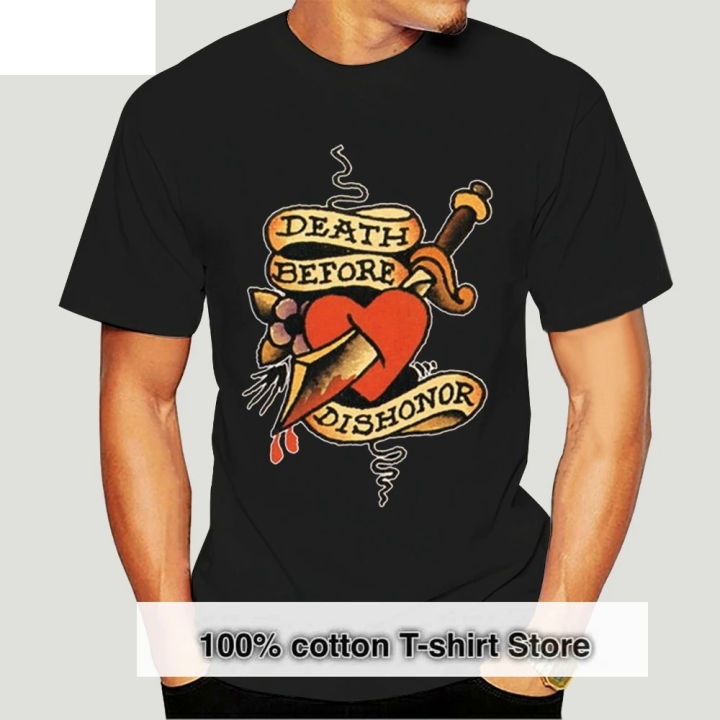 Sailor Jerry Tattoo Death Before Dishonor T Shirt Mens Tee Fan Gift New From US-2567A