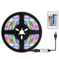 USB Dimmable RGB Colorful LEDs trips Light with IR Remote Control 16 Colors 4 Lighting Modes. 