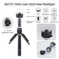 BATOT 3000mAh LED Camping Light USB Rechargeable 5 Lighting Modes Flashlight Tent Portable Lantern Emergency Light Camp supplies. 