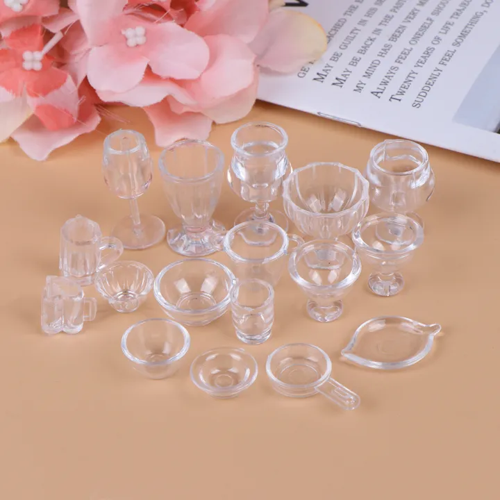 %EF%BC%88New%EF%BC%8917Pc/et%201:12%20Dollhoue%20Miniature%20Tranparent%20Tableware%20DIY%20Pretend%20Play%20Toy%20-%20Image%206