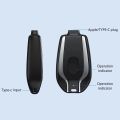 Keychain Portable C-Type Charger for (Android) 1600mAh Mini Power Emergency Pod,External Fast Charging Power Bank Battery Pack, Key Ring Cell Phone Charger. 