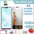 100% Tested For OPPO A3 LCD Display Touch Screen Digitizer Assembly Replacement High Quality With Free Repair Tools.