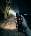 Sonford High Power Super Bright Rechargeable Flashlight | Handheld LED Torch Light with 40,000 Battery | Zoomable with 4 Light Modes | Long Runtime Torch with Holster for Camping, Emergency, Outdoor, and Home Use. 
