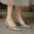 Summer High Heels Women Shoes Classic Cow Heels Women Autumn Pointed Toe Single Shoes Woman Pumps. 