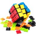 Speed Magic Cube 3x3 Build-on Brick Magic Cube Brain Teaser Puzzle and Bricks Toy in 1 for Kids Gift. 
