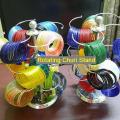 Rotating Churi Stand stainless steel Bangle Organizer Jewelry Display Stand. 