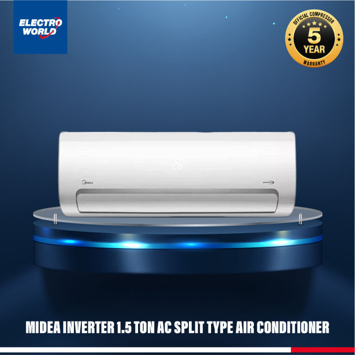 Midea Inverter 1 Ton Ac Split Type Air Conditioner 10 Year Compressor Official Warranty