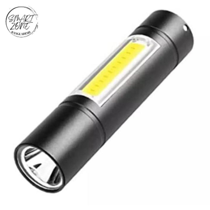 রিচার্জেবল ফ্ল্যাশলাইট টর্চ led usb পোর্টেবল টর্চ 3 মোডের মিনি ক্যাম্পিং লাইটিং - torch light