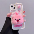 Phone Case For Oppo A16 A17 A53 A55 A18 A38 A76 A74 A12 A54s A1k A77 A95 A3s A5s A16s A31 A52 A16K A96 A17k A9 A16E A77s Casing Cute Pink 3D Plushie Doll Loopy Cartoon Korean Silicone Fashion Cover Soft Shockproof Couple. 