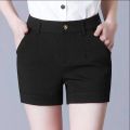 Shorts Women's Korean-Style High Waist Slimming2023New Summer plus Size Outer Wear Women's Black Shorts Loose Casual Pants for Women. 