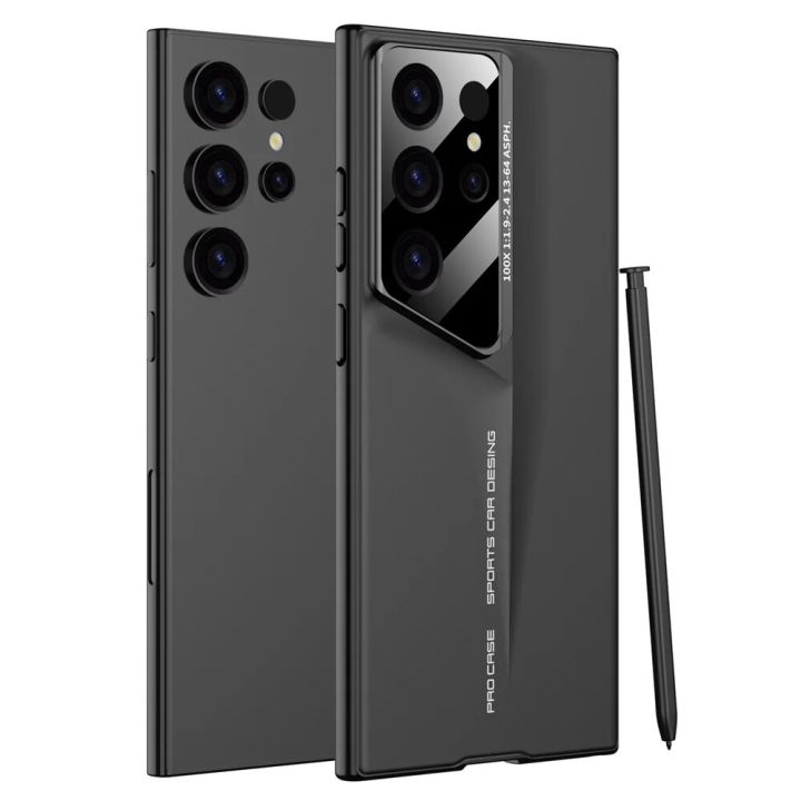 HOCE Business Matte Phone Cases For Samsung Galaxy S22 Ultra S24 Ultra S23 Ultra S25 Ultra S26 Ultra Case Camera Protection Skin Feel Hard PC Slim Cover