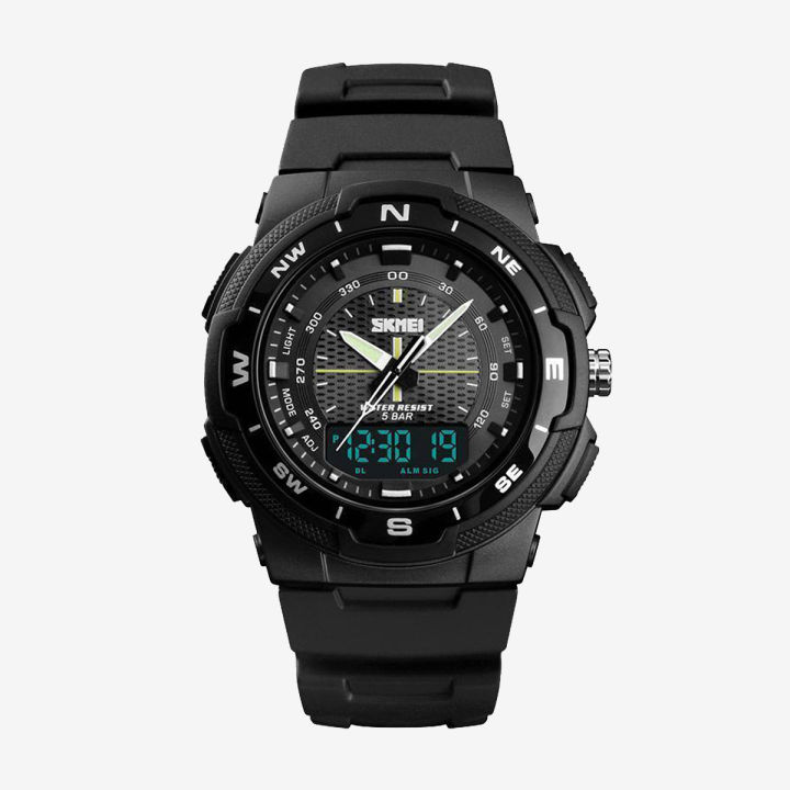 Skmei men Sports waterproof watches fashion watch Chrono dual display outdoor digital wristwatches male clock 1454