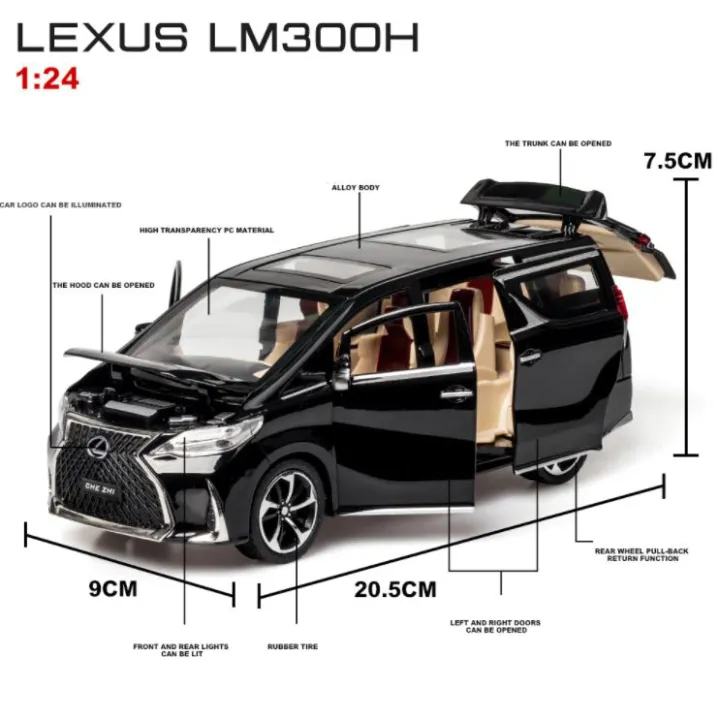 Car%20Model%201:24%20Lexus%20LM%20Series%20LM300H%20Alloy%20Die%20Cast%20Car%20Model%20for%20Simulation%20Sound%20and%20Light%20Pull%20Back%20Toy%20,%201:24%20die%20cast%20ca%20-%20Image%203