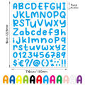 self adhesive number alphabet vinyl stickers, mailbox number labels DIY craft art making, logo decals, notebooks, Alphabet Stickers 12 sheets of alphabet stickers vinyl. 