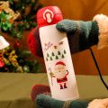 500ml Christmas 2024 Thermos Water Bottle Portable Stainless Steel Vacuum Cup with Lid Elk Santa Thermos Mug Christmas GiftsBasketball. 