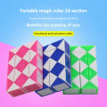 GC 5 Pack Magic Snake Cube, 24 Blocks Twist Puzzle Toys, Mini Snake Speed Cubes For Kids, Party, Not Easily Faded.