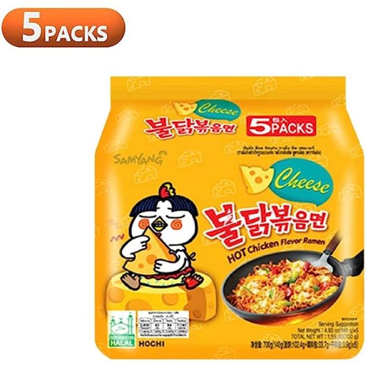 Korean Ramen Cheese 5Ps X 140gm - 700gm