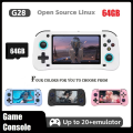 G28 Retro Handheld Video Game Console 64GB Memory 4.3 Inch HD Screen Display Linux Game Player for 20+ Emulators D.