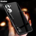 Phone case For OPPO Reno 11 Pro Back cover Gradient Tempered Glass Protector Mirror Hard Cover For OPPO Reno 11 Phone casing.
