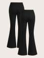 Fish Cut lady's Plazu For ladies and Women Palazzo For Women and girl Rib Cotton Fabrics Soft Plazzo.